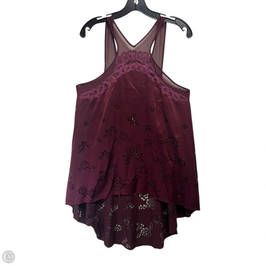 Tunic Sleeveless By Free People In Maroon, Size: S