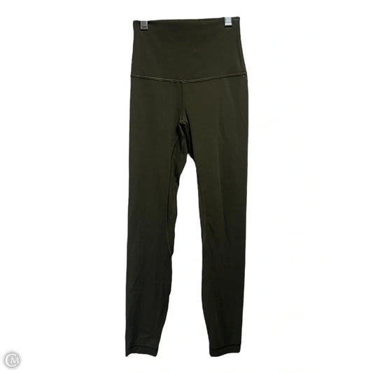 Athletic Leggings By Lululemon In Green, Size: 0