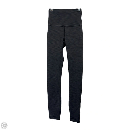 Athletic Leggings By Lululemon In Grey, Size: 0