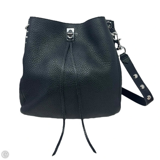 Darren Pebbled Leather Studded Crossbody Handbag Designer By Rebecca Minkoff, Size: Medium