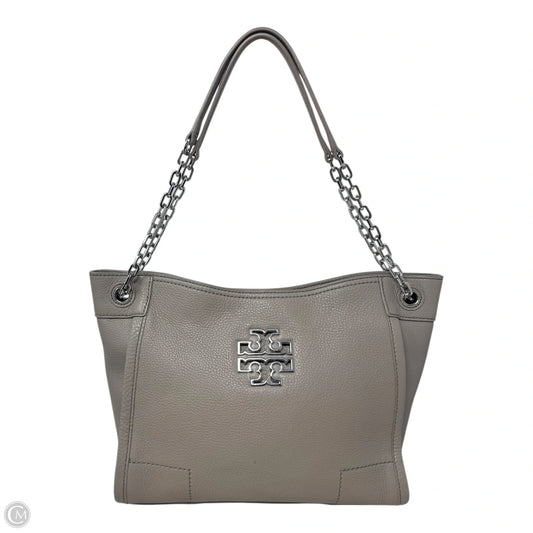 Britten Pebbled Leather Handbag Designer By Tory Burch, Size: Medium