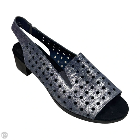 Mickee Slingback Sandals Heels Block By Munro In Blue, Size: 9