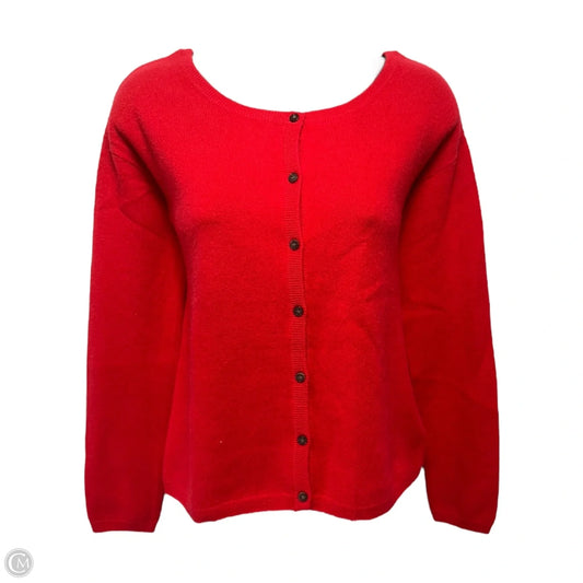 Sweater Cardigan Cashmere By Nadaam In Red, Size: Xxs