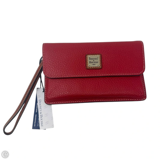 Pebbled Leather Wristlet Wallet Designer By Dooney And Bourke, Size: Medium