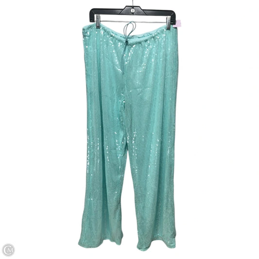 Sequin Pants Dress By Musera In Aqua, Size: Xl