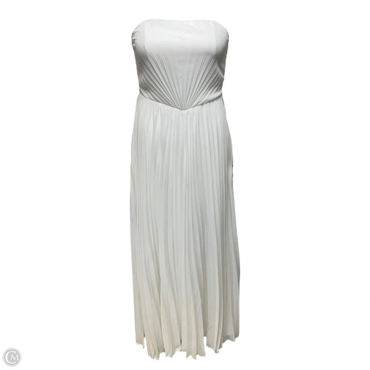 Pleated Strapless Dress Casual Maxi By Lulus In White, Size: M
