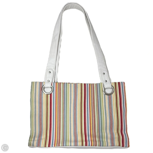 Striped Tote By Sag Harbor, Size: Medium