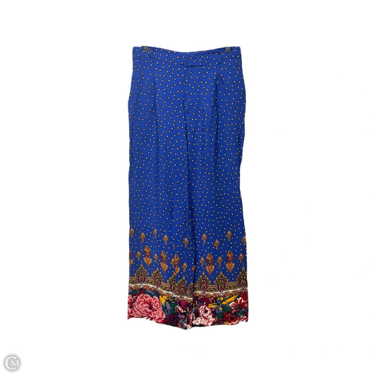 Wide Leg Printed Pants By Ett:twa By Anthropology In Multi-colored, Size: 4