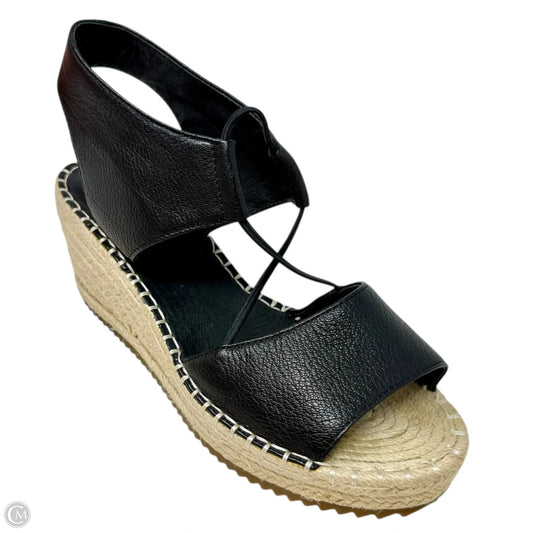 Agnes Wedge Espadrilles By Eileen Fisher In Black, Size: 7.5