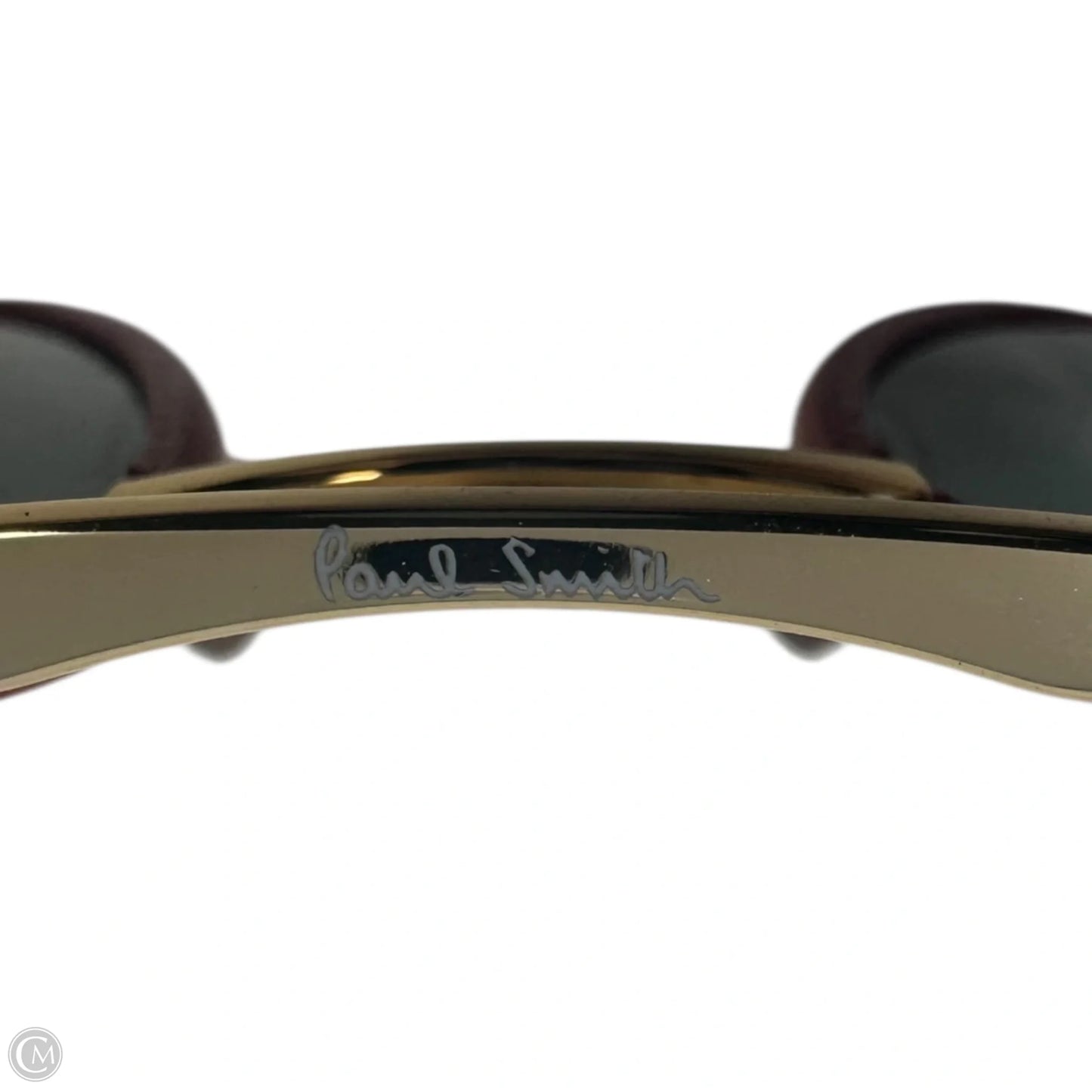 817 Leather Trim Aviator Sunglasses By Paul Smith in Red