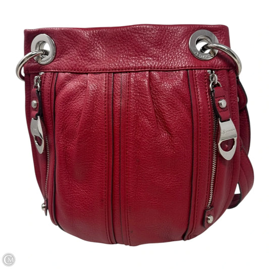 Durango Zipper Leather Shoulder Bag By B. Makowsky, Size: Medium
