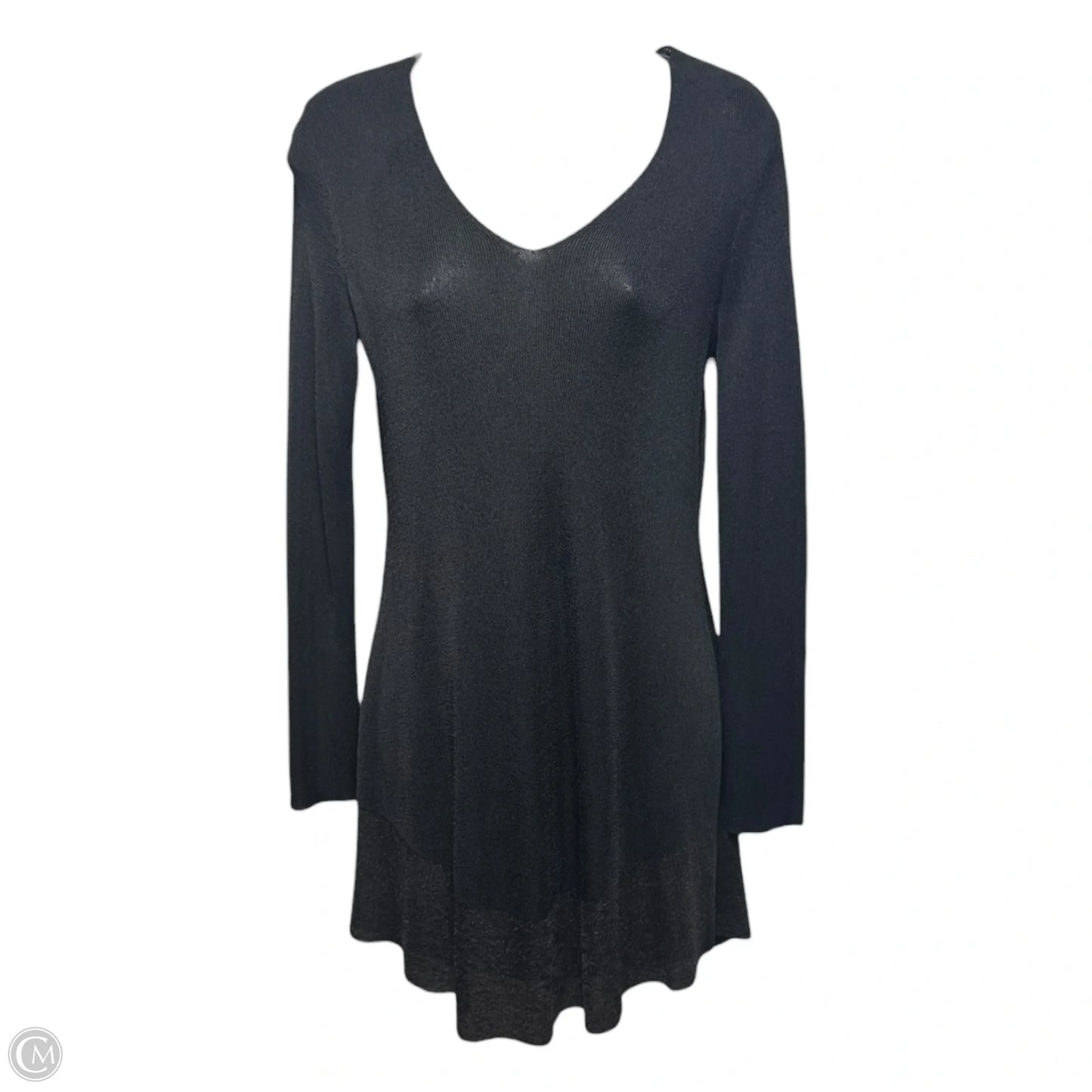 V-Neck Knit Tunic By Eileen Fisher In Black, Size: XXS