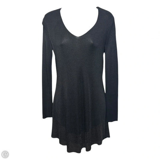 V-Neck Knit Tunic By Eileen Fisher In Black, Size: XXS