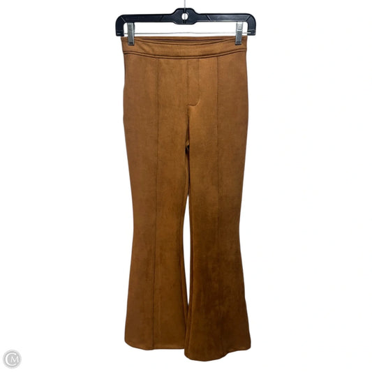 Faux Suede Flared Pants Other By Spanx In Brown, Size: Xs