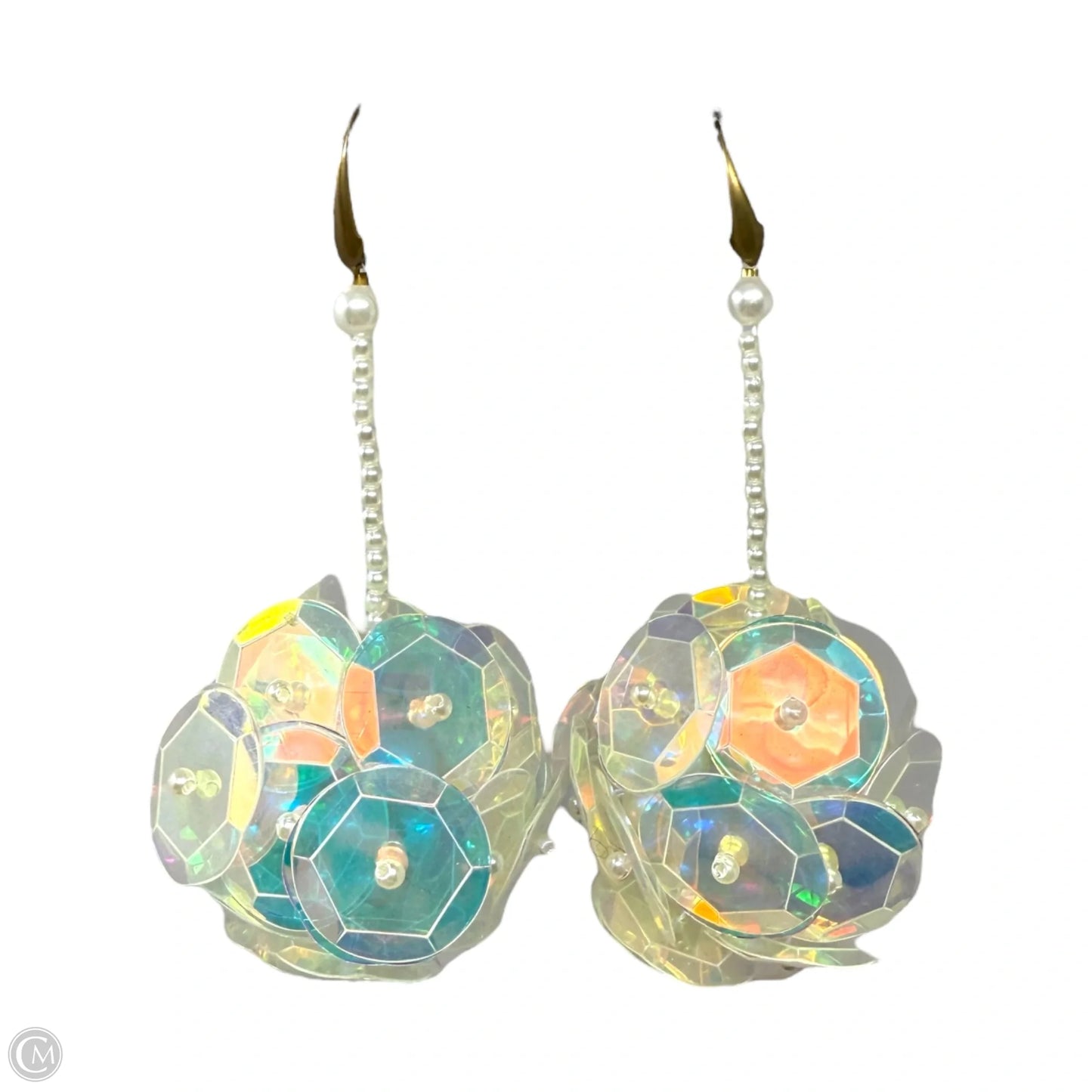 Iridescent Disco Ball Earrings Dangle/drop By Clothes Mentor