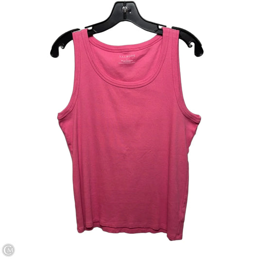 Top Sleeveless By Talbots In Pink, Size: L
