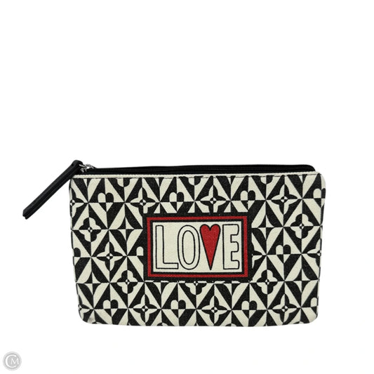 Love Canvas Cosmetic Pouch By Brighton, Size: Medium