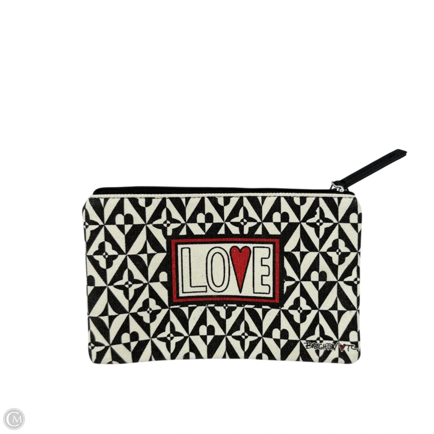 Love Canvas Cosmetic Pouch By Brighton, Size: Medium