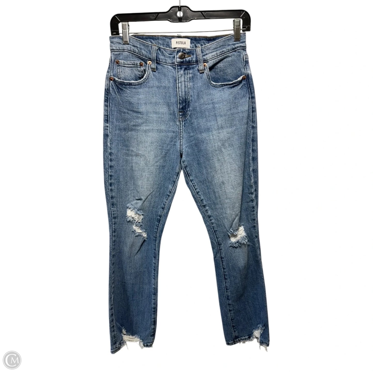 Distressed Jeans Boot Cut By Pistola In Blue Denim, Size: 4