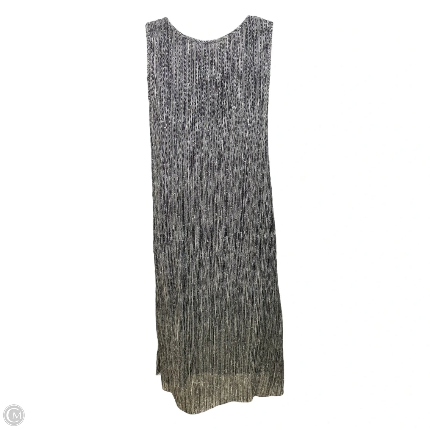 Silk Tank Dress Casual Midi By Eileen Fisher In Black & White, Size: Xs