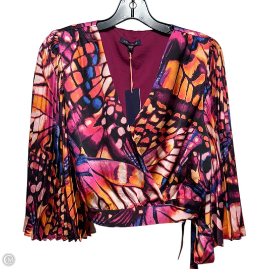 Top Long Sleeve By Skies Are Blue In Multi-colored, Size: M