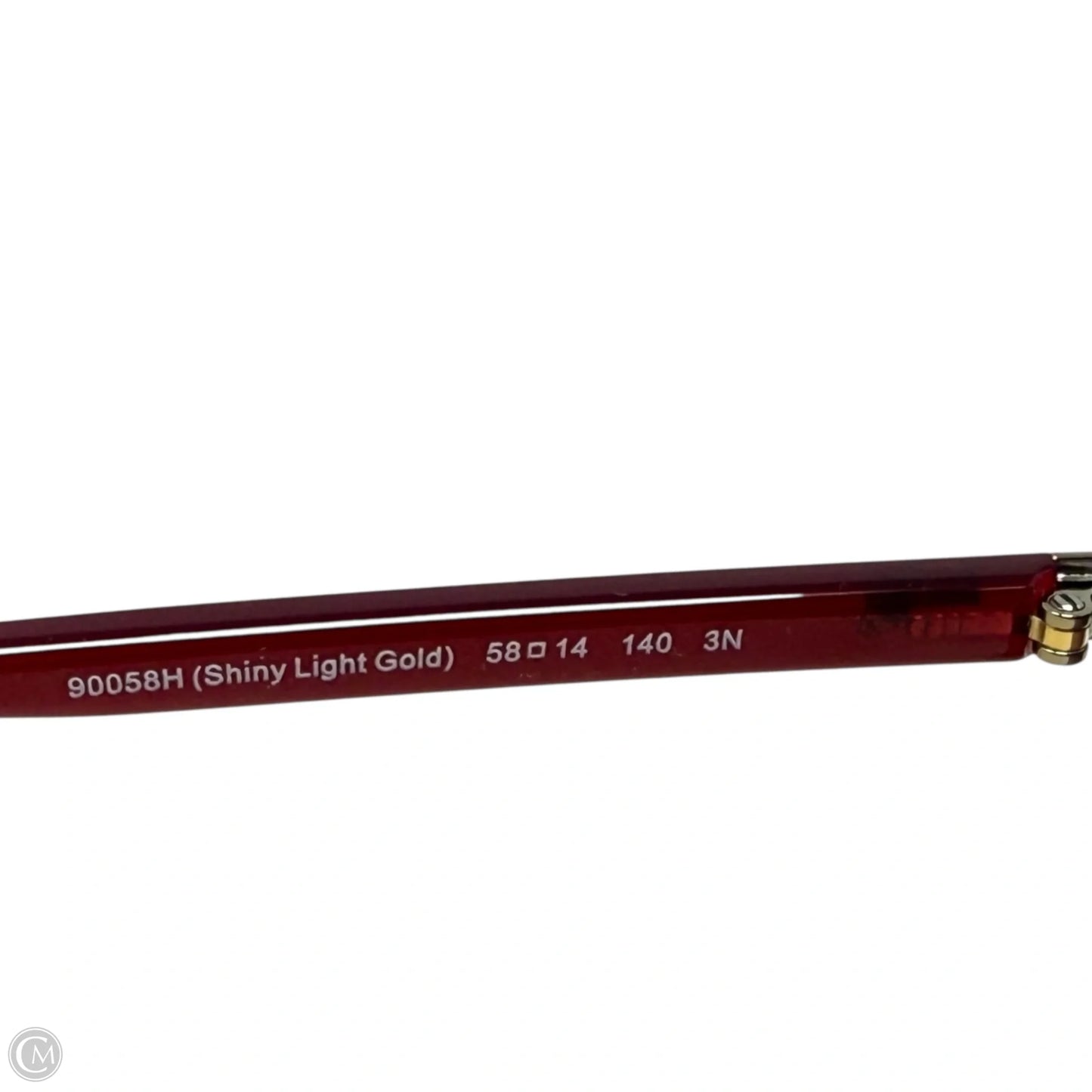 Pilot 90058H Sunglasses Designer By Coach In Burgundy Gradient Shiny Gold