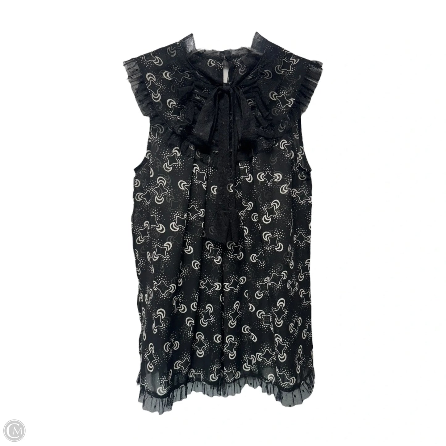 Top Sleeveless By Anna Sui For Target In Black & Cream, Size: M