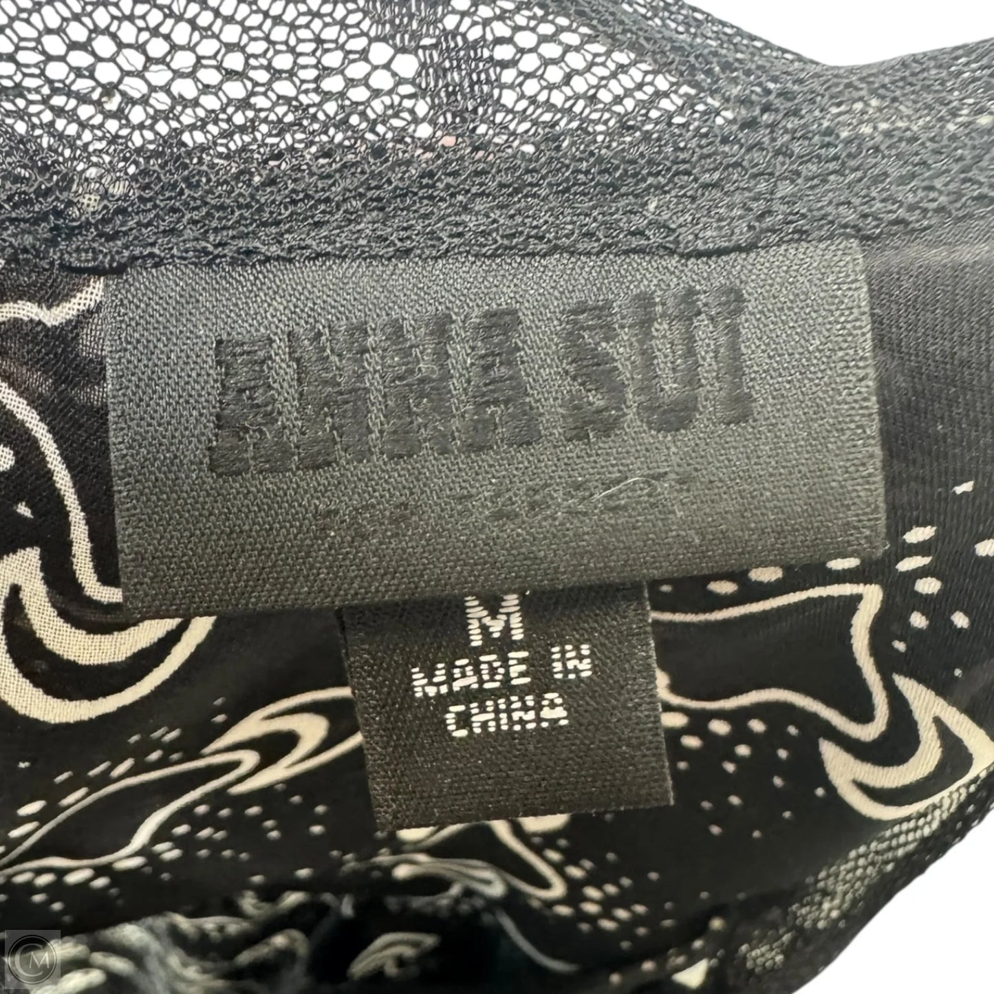 Top Sleeveless By Anna Sui For Target In Black & Cream, Size: M