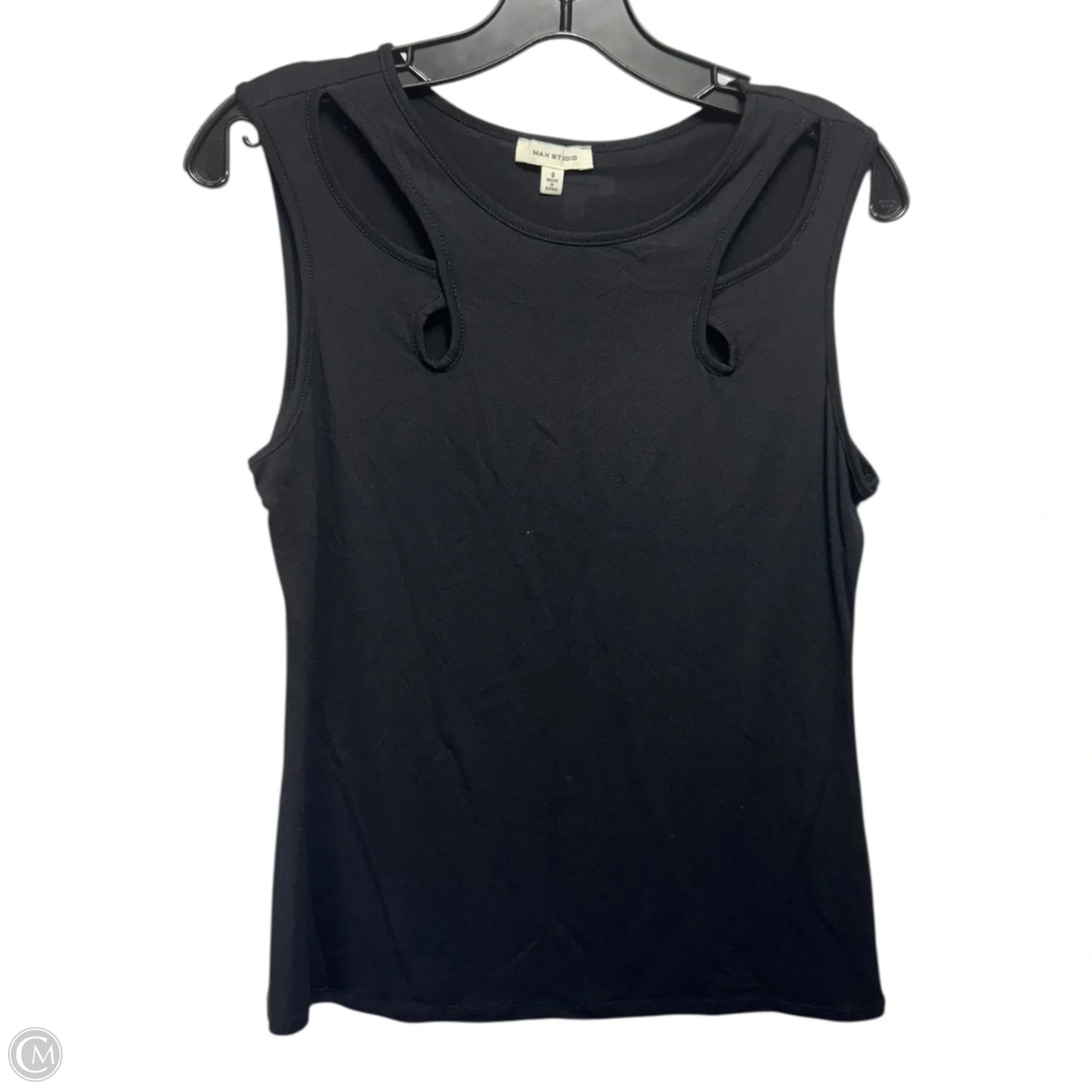 Top Sleeveless By Max Studio In Black, Size: S