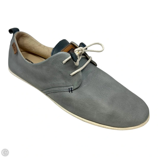 Leather Shoes Flats By Pikolinos In Grey, Size: 11