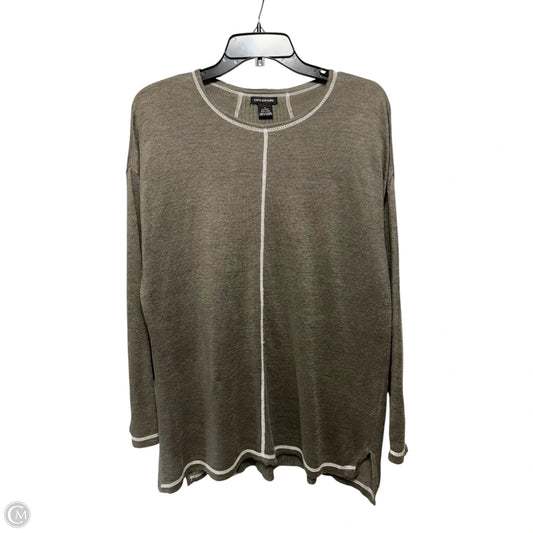 Linen Sweater By Sans Pareille In Green, Size: S