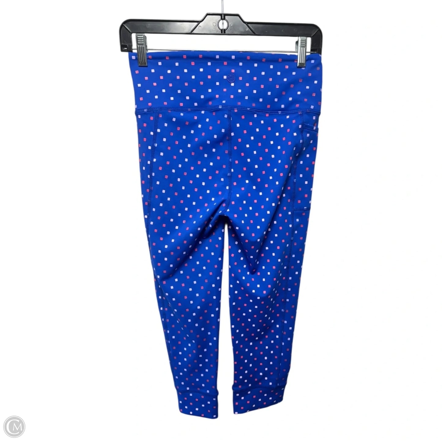 Weekend High-Rise Crop Leggings By Lilly Pulitzer In Borealis Blue Lilly Squared Luxletic, Size: S