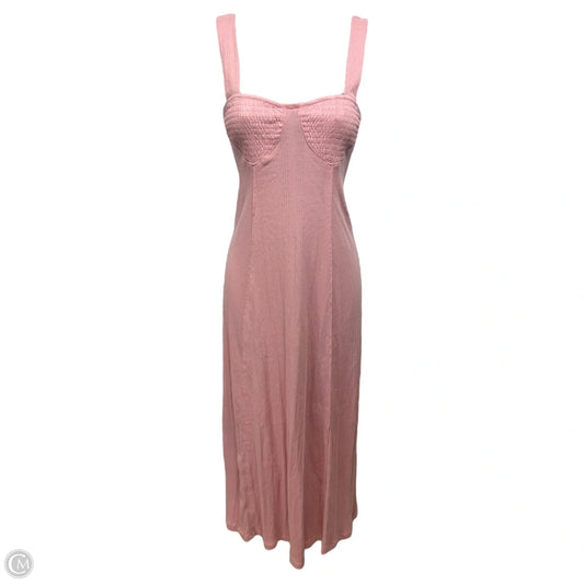 Aviva Midi Dress By Free People Beach In Pink, Size: XS