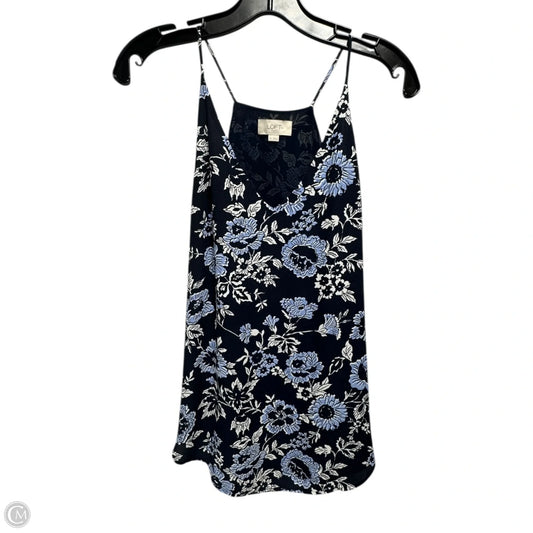 Top Sleeveless By Loft In Blue & White, Size: Xs