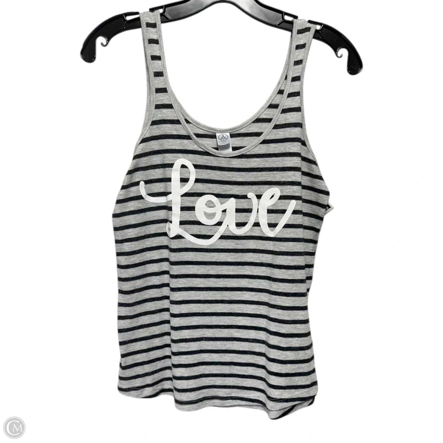 Top Sleeveless By Alternative In Striped Pattern, Size: M