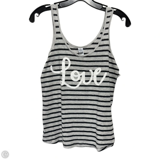 Top Sleeveless By Alternative In Striped Pattern, Size: M