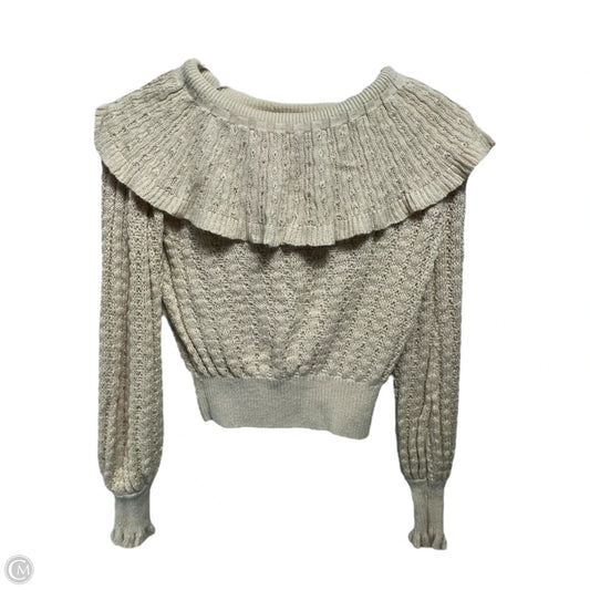 Crazy In Love Pullover Sweater By Free People In Cream, Size: XS