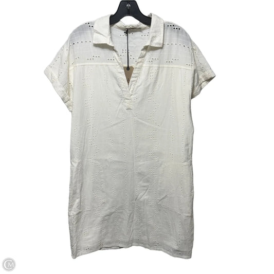 Eyelet Dress Casual Short By Prana In Cream, Size: L