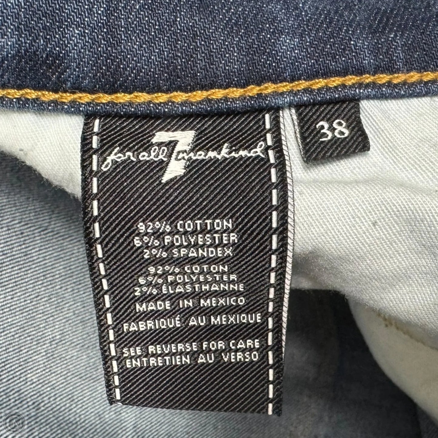 Austyn Jean Boot Cut By 7 For All Mankind In Blue Denim, Size: 22