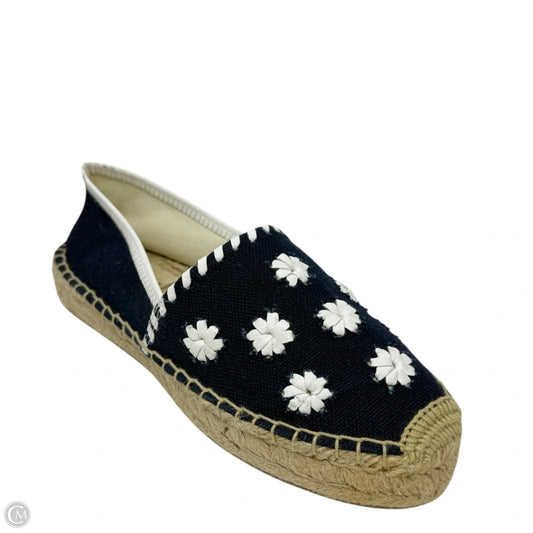 Palmer Espadrille Flats By Jack Rogers In Blue & White, Size: 7