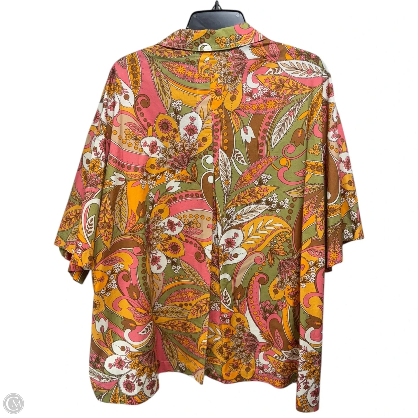 Top Short Sleeve By Gianni Bini In Multi-colored, Size: L