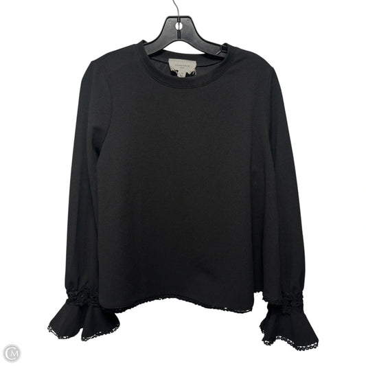Top Long Sleeve By Pomander Place In Black, Size: M