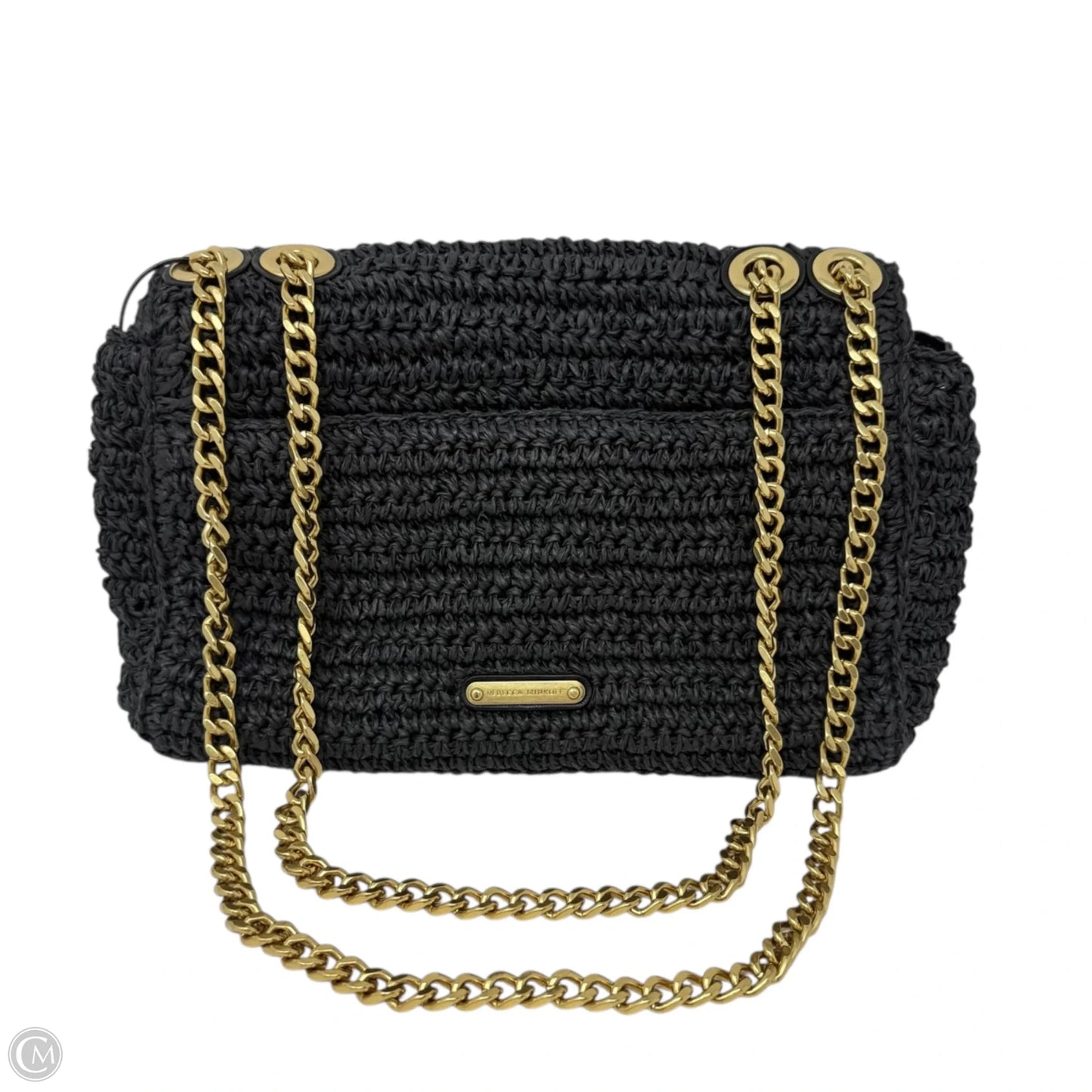 Edie Straw Convertible Crossbody Bag Designer By Rebecca Minkoff, Size: Medium