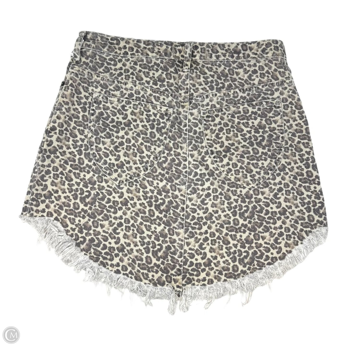 Printed Bailey Denim Mini Skirt By We The Free In Animal Print, Size: 10