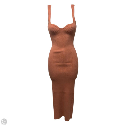 Dress Casual Maxi By Beige Botany In Orange, Size: S
