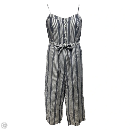 Harper Linen Blend Jumpsuit By Rails In Laguna Stripe, Size: M