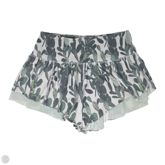 Athletic Shorts By Lululemon In Green & White, Size: 6