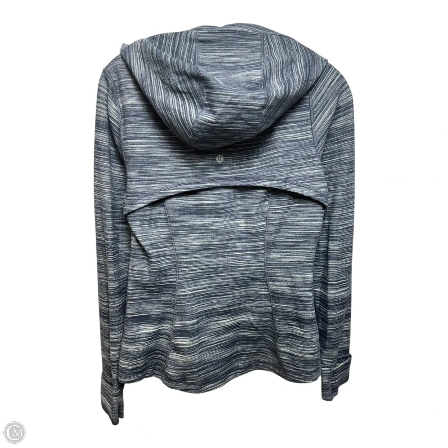 Hooded Define Jacket Nulu By Lululemon In Heathered Black / White / Black, Size: 8