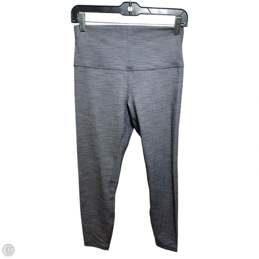 Align Crop 21" Leggings By Lululemon In Mini Heathered Herringbone Heathered Black White / Black, Size: 8