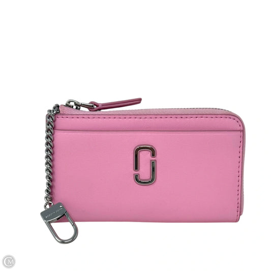 The J Marc Top Zip Multi Wallet In Fluor Candy Pink Designer By Marc Jacobs, Size: Small